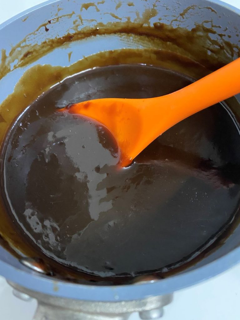 Mixture of soy sauce, oyster sauce, and sesame oil
