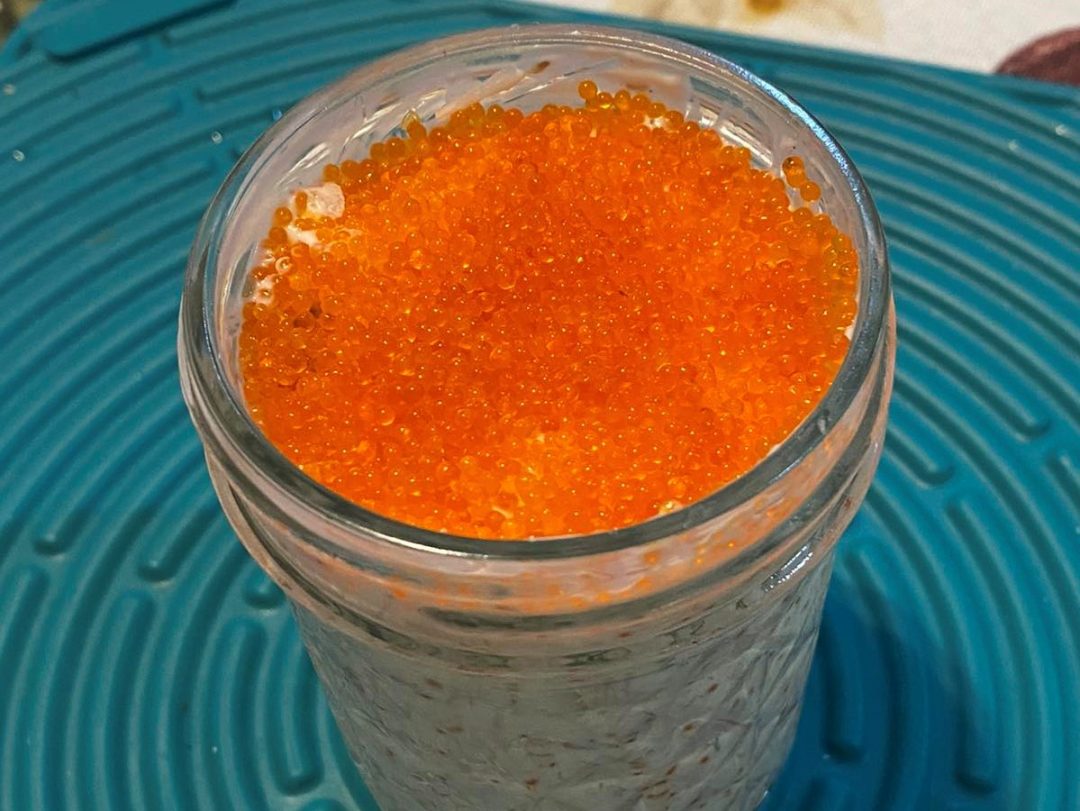 Asian Caviar Pie in a jar