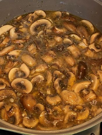 Mushroom Soup in Clear Broth